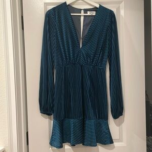 Ryse the label blue velvet dress small